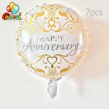 7pcs folie ballon Globos Bryllupsdag nye ankomst part Helium-balloner party dekorationer jubilæum forsyninger