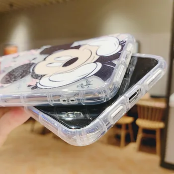 Disney Mickey, Minnie Mouse Tegnefilm Telefon Tilfældet For iPhone11pro Xs iPhone7 8plus luftpude 6 gennemsigtig beskyttende cover