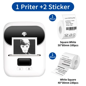 Telefonen Bærbar Printer Phomemo M110 Bluetooth Termisk Sticker Maskine Barcode Maker til Android & IOS-Pladsen Selvklæbende Udskrivning