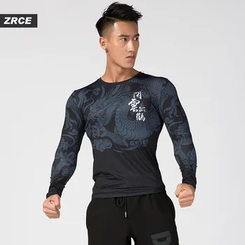 ZRCE Funny Animal Print Mand Tee Trænings-og Motionsløbere Fitness-Long-sleeve 3d-Mænd Mode Sweatshirt Rash guard Sjove Kompression Shirt