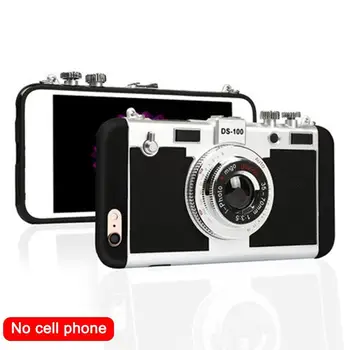 3D Retro Kamera Rem Phone Case For Iphone Xs Antal Fold Holderen Tilfælde Fashion Silikone /11 XR E7D6