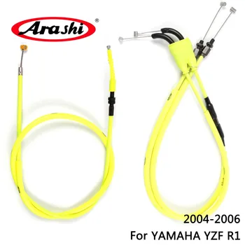 Arashi Motorcykel Gas Line Kobling Kabel-Stål Wire Sæt Til YAMAHA YZF R1 2004 2005 2006 YZF R-1 R-1