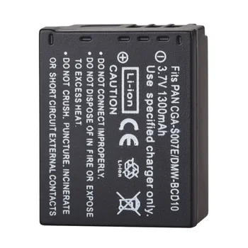 1pc 3,7 V 1300mAh CGA-S007 Genopladelige Kamera Batteri Til Panasonic DMC-TZ1 TZ2 TZ3 TZ4 TZ5 TZ50 TZ15 Lumix DMC-TZ15GK Batteri