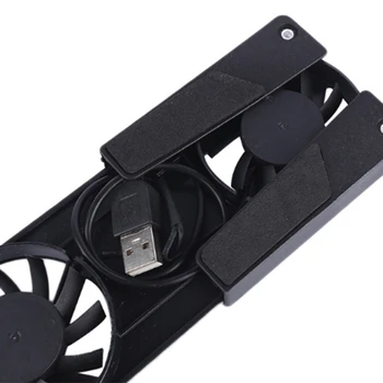 Drejelig USB-Blæser Køling Pad Notebook Cooler Computer USB-Fan Står for 8-14 PC, Bærbar PC, Computer-Peripherals