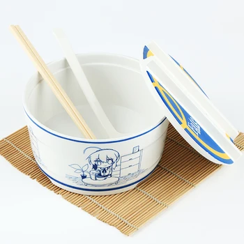 FGO Fate/Stay Night Altria Pendragon Sabel Cosplay Instant Noodle Bowl Service Anti-Skoldning Frokost Boks Med Skeen Spisepinde