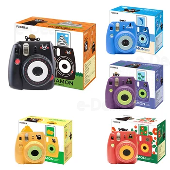 Fujifilm Instax Mini 8 KUMAMON Kamera, Instant Kumanon Kamera med Kumanon Film+Notebook+Klistermærker+Special-Tasten Ring+Rem