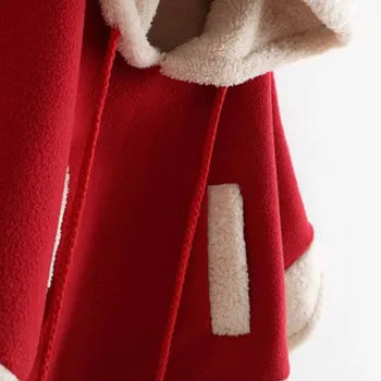 Nytår Baby Pige Jul Kjole Pige Glædelig Jul Dress børn Børn Piger Dress Rød Uld Rensdyr Kappe Kids Tøj