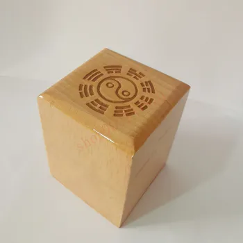 Taoistisk seal - Taoistiske Skrifter master skat, enkelt side tætning af fersken træ, Taoistisk magi våben, 5 cm enkelt side tætning
