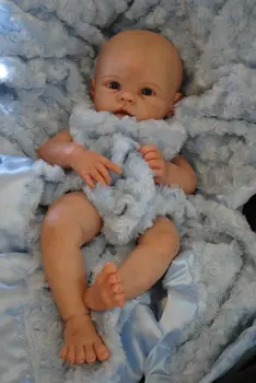22inch Blød Silikone Reborn Baby Doll Kits Realistisk Nyfødte Baby Body Dele DIY Ufærdige, Umalede Blank Dukke Kits, Mug, Skimmel