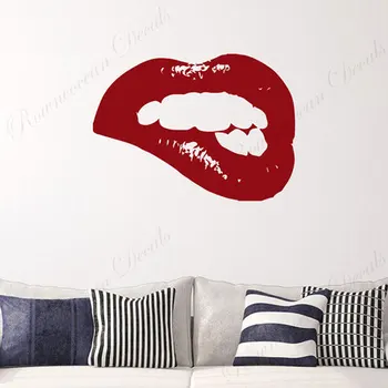 Smukke Sexy Lip Vinyl Wall Stickers Beauty Salon Makeup Studio Vinyl Indretning, Mode Butik Vinduesskilte Tapet S044