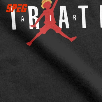 Classic Air Pirat T-Shirt til Mænd Rund Hals Pure Cotton T-Shirt Animationsfilm Et Stykke Ruffy Short Sleeve Tee Shirt Tøj