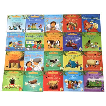 20 Bøger 15x15cm børn Usborne Billede Bøger, Børn, Baby berømte Historie engelsk Barn Book Gårdspladsen Tales Historien dejlig morgenmad uddannelse