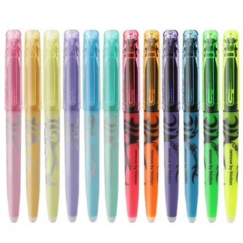 6stk/set Sletbare Highlighter Pastel Farve Fluorescerende Markør Pen 12 Farver Japan