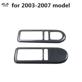 2stk/masse Bil sticker carbon fiber ABS Indvendig dør ryste handshandle dekoration dækning for 2003-2012 Volkswagen VW Beetle