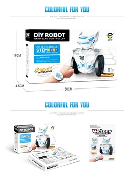 Fjernbetjeningen Dyr Uddannelse for Børn Se induktion robot Køretøj Robot Forsamling DIY Induktion Robot-Legetøj for Xmas Gave