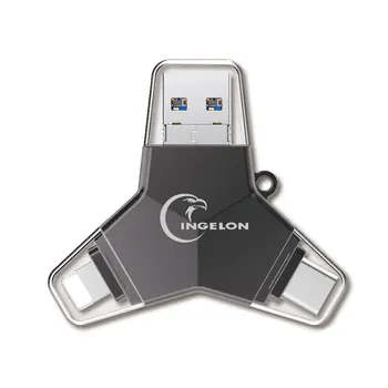 Nye 2019 Flash Disk usb 3.0-32gb creativo OTG Mobile Tommelfinger Drev, 32 gb og 64 gb 128gb Metal Pendrive USB3.0 pi ugle DIY Logo Cle USB