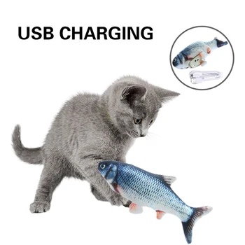 Elektronisk Pet Cat Toy Elektriske USB-Opladning, Simulering Fisk Legetøj til Hund, Kat Tygge Spille Bide Forsyninger Dropshiping