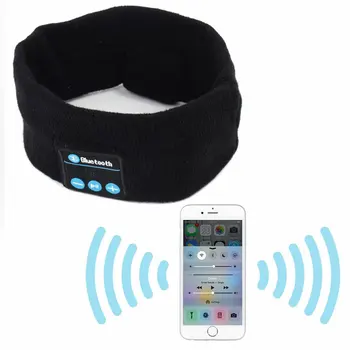 Trådløs Bluetooth Stereo Hovedtelefoner Headset Sport Sove Hovedbøjle Mikrofon Stor Effekt