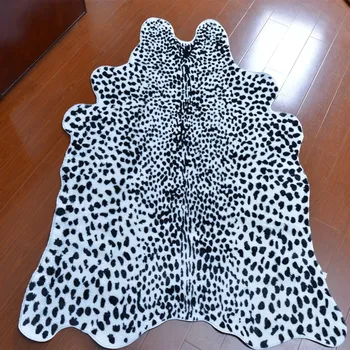 2020 mode Zebra/Ko Trykt Tæppe Velvet Imiteret Læder Tæpper, Koskind Skind Naturlige Form af Tæpper, Dekoration Måtter