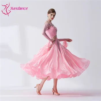 Voksne kvinders national standard ballroom dans kjole, nye moderne danse vals kostumer strække store kjole B-19422