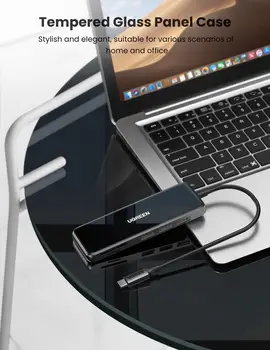 Ugreen 4K-60Hz USB-C-HUB Type C til Multi USB 3.0 HUB HDMI Adapter til iPad MacBook Pro 2020 USB-C 3.1 Splitter Port Type C-HUB