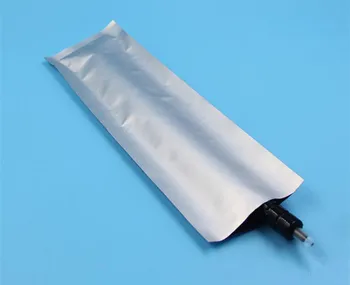Engros 100pcs Åben Top Aluminium Folie Emballage Pose Heat Sealing Engangs Sprøjte Medicinsk Elektronisk Pen Instrumenter Tasker
