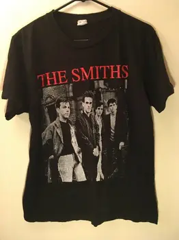 Vtg Smedene Band Shirt, Morrissey, The Cure Rock Kød Er Mord Punk Papir Tynd