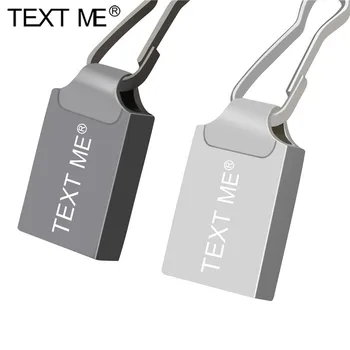 TEKST MIG reelle kapacitet metal model usb2.0 4GB 8GB 16GB 32GB pen-drev, USB-Flash-Drev 64GB kreative Pendrive Super Mini USB