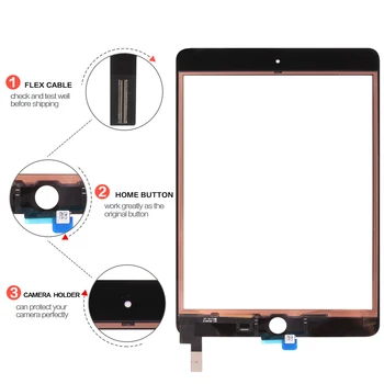 Digtizer Til iPad Mini 4 Screen Touch-Panel Til iPad Mini4 Touchscreen A1538 A1550 Glas Senor Reservedele ingen Home-Knap