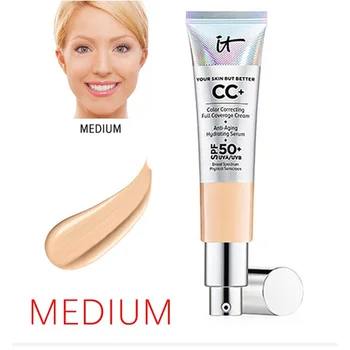 Hot salg er Det Kosmetik CC+ Creme SPF50 Fuld Dækning Medium Lys Base Flydende Foundation Makeup til Din Hud Kridtning Men Bedre