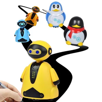 Følg Alle Tegnede Linje Magic Pen,Penguin Model ABS Plast Tidlig Pædagogisk Legetøj Kids Fødselsdag Gave Soveværelse Dekoration