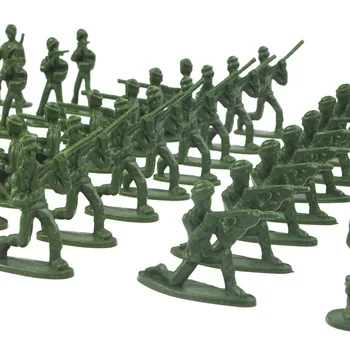 Nye sække 100PCS WWII soldat model Micro World Kampagnen Layout Puppet børnenes fantasi kommando træning 1：72 infanteri toy