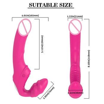 Vibratorer til kvinder wand body Massager intime stimulere klitoris sex produkter dobbelt Strap on dildoer voksen sex legetøj til kvinder