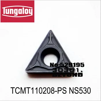10stk Oprindelige TCMT TCMT110208 TCMT110208-PS NS530 T9115 T9125 skær i hårdmetal drejestål med CNC-Drejning Af Hoved Kedeligt
