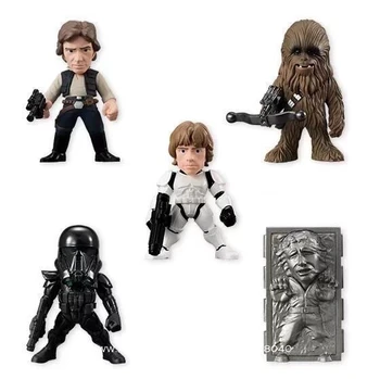 Disney Star Wars Darth Vader 5pcs/set, 2-6cm mini Action Figur Animationsfilm Dekoration Samling Figur Legetøj model til børn gave