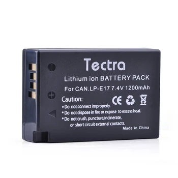 Tectra 4stk LP-E17 LP E17 7.4 V /1200mAh Li-ion-Kamera batteri Til Canon EOS 200D Rebel T6i 750D T6s 760D M3 8000D Kys X8i