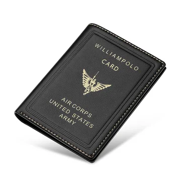 2020 ny William Polo ægte enkle læder tegnebog mænds Mini ultra tynd lille tegnebog af høj kvalitet manuel ren ko læder taske