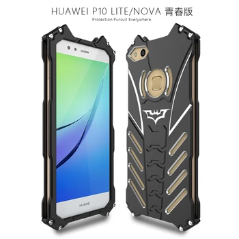 Aluminum Armor Bat Sagen For Huawei P40 Pro P40 Lite P30 Pro Tilfælde Dække Iron Man Telefonen Shell Skin Taske