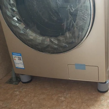 4stk Stød og Støj Annullering Vaskemaskine Støtte Anti-slip Anti Vibration Tørretumbler Hæve Højden Fødder Puder U1JE