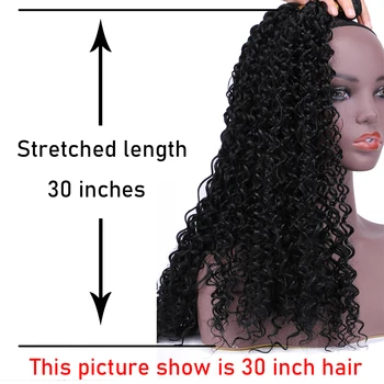 Ren farve strakt længde 14-30 tommer afro Kinky krøllet hår væve sort Brun golden Syntetisk hår Forlængelse
