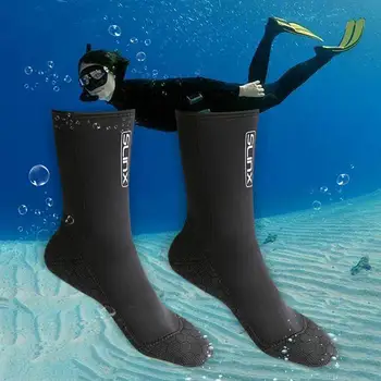 SLINX 3mm Svømning Boot Scuba Badetøj Neopren Våddragt Dykning Sokker Anti Ridser Opvarmning Snorkling Sokker