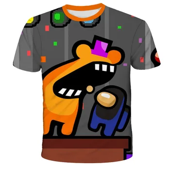 Nye Blandt Os Cool 3d-T-Shirt Sommer Fashionable Korte Ærmer O-Neck Tee Toppe Børn Spil Harajuku T-Shirts Kid Drenge Tøj