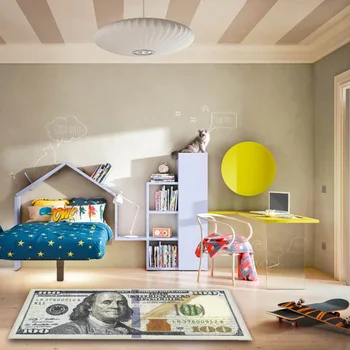 Kreative USA Dollar 3D Tæppe Til Stue Tæppe gulvmåtte Sengen Gangen Dørmåtte Kids Soveværelse Tæppe Dekoration Hjem