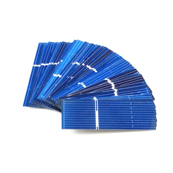 50stk/masse x Polykrystallinske Silicium Solceller Panel Painel DIY Oplader Sunpower Solceller Bord 52*19mm 0,5 V 0.16 W