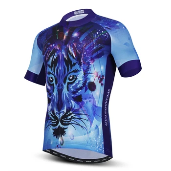 2021 Mænd Trøje Korte Ærmer Sommer MTB Cykel Cykel Tøj Top 3D-Lion Wolf Cykling Shirts Maillot Ropa Ciclismo