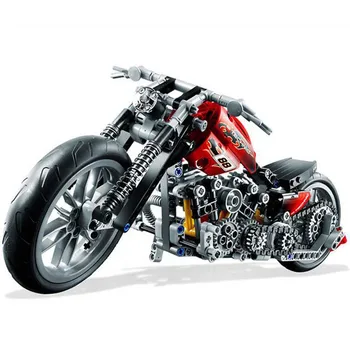 HOT 378Pcs Technic Motorcykel Exploiture Model Køretøjets Opbygning af Mursten Blok Set Toy Gave