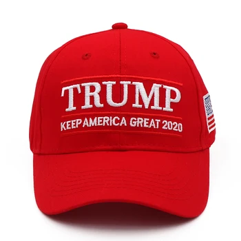 Nye Donald Trump 2020 Baseball Caps Holde Amerika Store Snapback Præsident Red Hat 2D Broderi Engros Drop Shipping Hatte