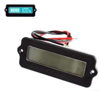 10stk Blå/Grøn 12V LY6W Bly-Syre Batteri Kapacitet Indikator Cifret LCD-Display Meter Lithium Batteri Detektor Voltmeter