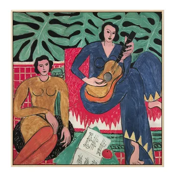 Guitar Girl Portræt Af Henri Matisse Taschen Vogue Plakater Og Prints Væg Kunst, Lærred Maleri Billeder Til Stuen Home Decor