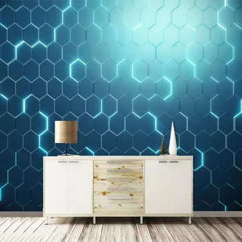 Brugerdefineret Vægmaleri Tapet 3D Stereo Abstrakte Geometriske Foto Wall Paper Stue, Soveværelse Kreative Home Decor Kunst Papel De Parede